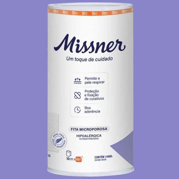 Imagem de Kit 6 Fita Microporosa Branca 10cm X 10m - Missner