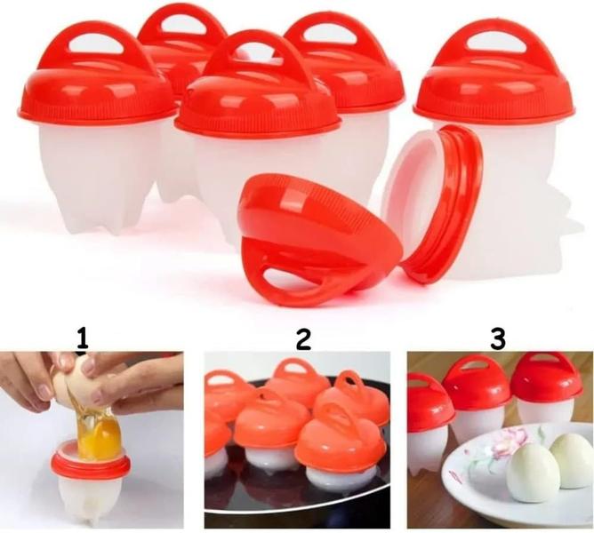 Imagem de Kit 6 Formas Egglettes Silicone Cozinhar Ovos Recheados