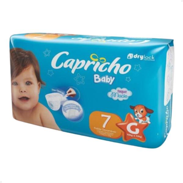 Imagem de Kit 6 Fralda Descartável Capricho G/07 Unidades