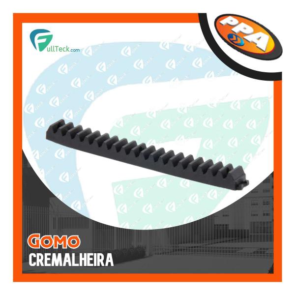 Imagem de Kit 6 Gomo Cremalheira Preto Módulo 4 Residencial 50cm Ppa