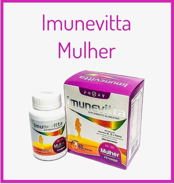 Imagem de Kit 6 Imunevitta Mulher De A A Zinco 60 Cápsulas.