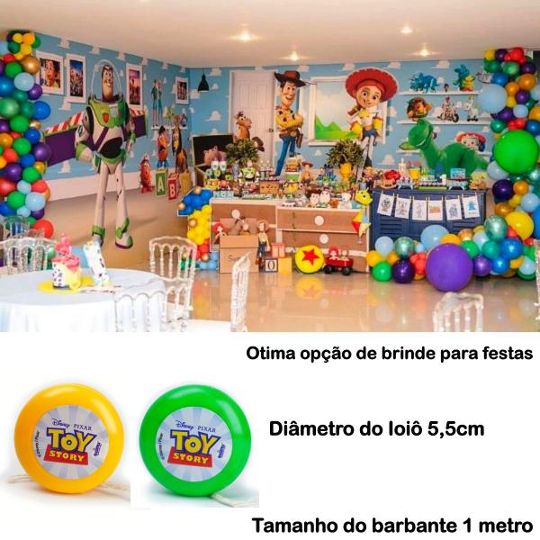 Imagem de Kit 6 Ioiôs Toy Story Disney Woody Buzz Lightyear 