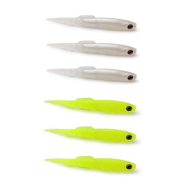 Imagem de Kit 6 Iscas Artificiais Para Pesca Monster 3X Bacashad 13cm 10g