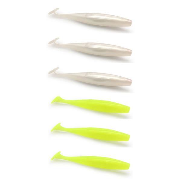 Imagem de Kit 6 Iscas Artificiais Para Pesca Monster 3X Slow Shad 12cm