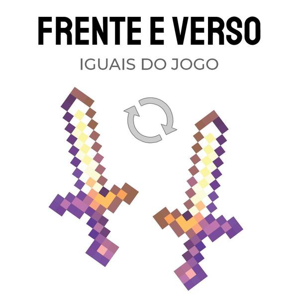 Kit 6 Itens Pixel Ouro Encantado Picareta Espada Machado - ShopC Imagem de Kit 6 Itens Pixel Ouro Encantado Picareta Espada Machado