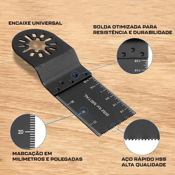 Kit 6 Lâmina Para Serra Oscilante Multiferramenta Multicorte - Dremax Imagem de Kit 6 Lâmina Para Serra Oscilante Multiferramenta Multicorte