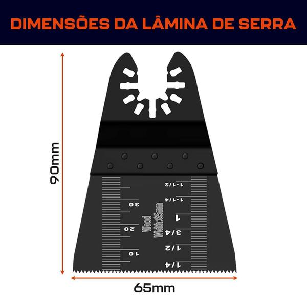Kit 6 Lâmina Para Serra Oscilante Multiferramenta Multicorte - Dremax Imagem de Kit 6 Lâmina Para Serra Oscilante Multiferramenta Multicorte