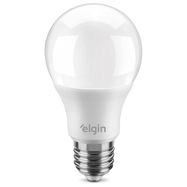 Imagem de Kit 6 Lâmpada Led 12w Elgin Bulbo E27 Residencial Bivolt 1.050lm Branco Frio 6500K Luz Branca