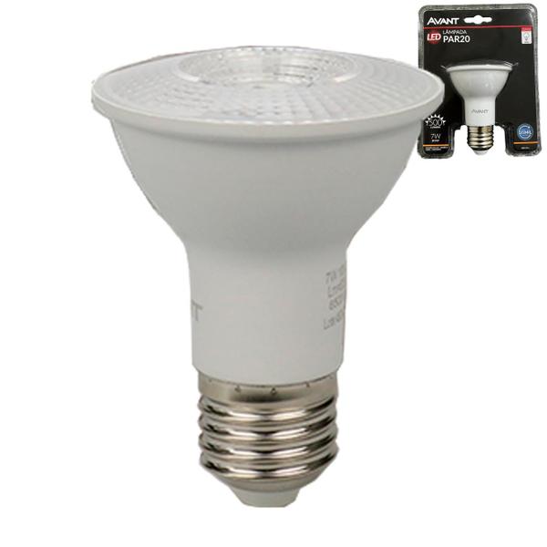 Imagem de Kit 6 Lampada Led Par 20 7w Branco Quente 3000K E27 Bivolt