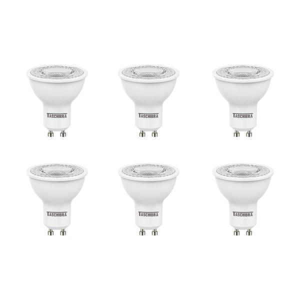 Imagem de Kit 6 Lâmpadas Led Dicroica Mr16 TDL 7W Taschibra Bivolt