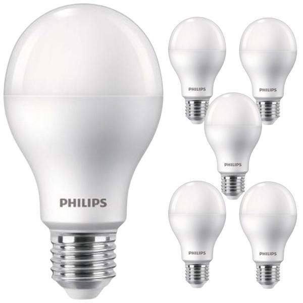 Imagem de Kit 6 Lâmpadas Led Philips 16w Branco Frio 6500K E27 Equivale 100w Luz Branca Bulbo Super Led Residencial Bivolt