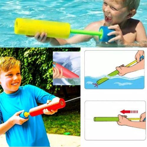 Imagem de Kit 6 Lança Atira Água Flutuante 40cm Piscina Praia Esguicho