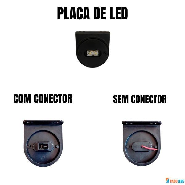 Imagem de Kit 6 Lanternas Lateral 85Mm Lantersul Rubi Com Conector