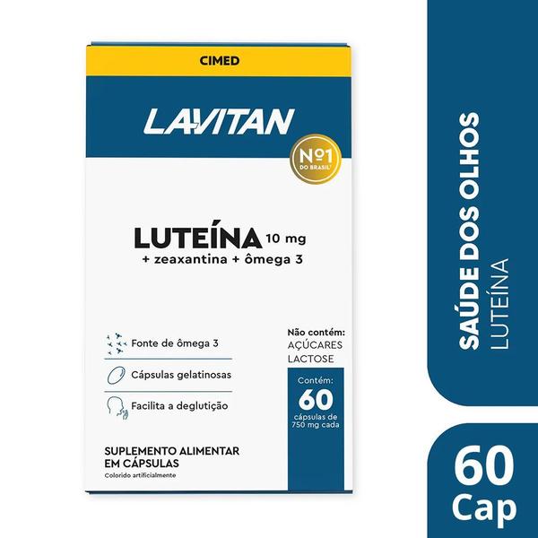 Imagem de Kit 6 Lavitan Luteína Com Ômega 3 Vitamina 60Cps - Cimed