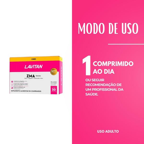 Imagem de Kit 6 Lavitan Testo Feminino Com 30Caps - Cimed