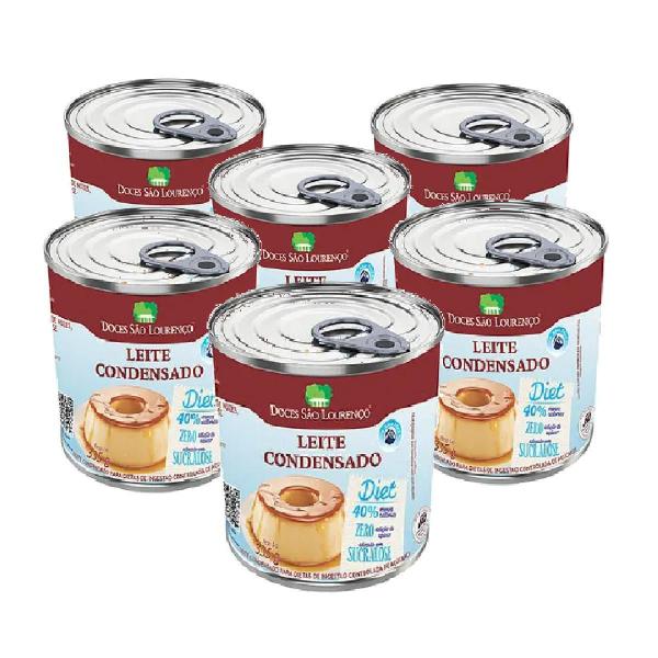 Kit 6 Leite Condensado Diet São Lourenço 335G Imagem de Kit 6 Leite Condensado Diet São Lourenço 335G