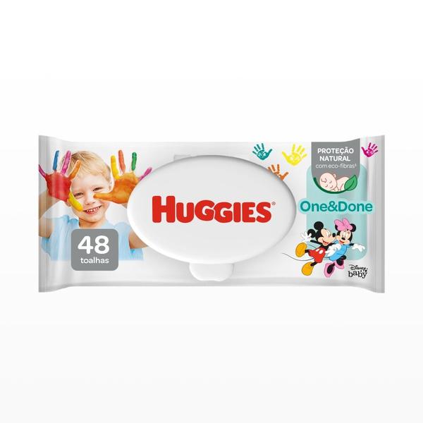 Imagem de Kit 6 - Lenço Umedecido Huggies One & Done 48 Un