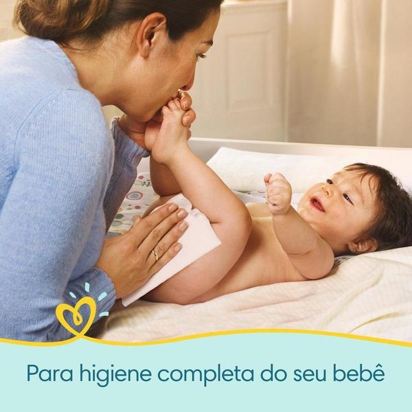 Imagem de kit 6 Lenços Umedecidos Pampers Higiene Completa 48 Unidades