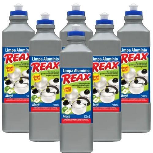 Kit 6 Limpa Alumínio Reax Maçã Verde 500 Ml Atacado Barato Imagem de Kit 6 Limpa Alumínio Reax Maçã Verde 500 Ml Atacado Barato