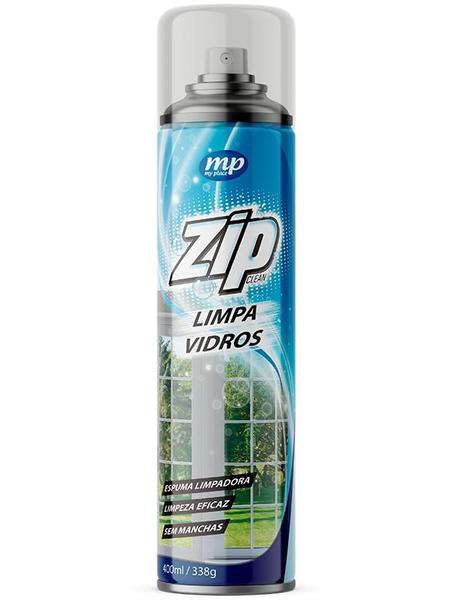 Imagem de Kit 6 limpa vidros desengordura e protege sem manchas spray zip 400ml my place