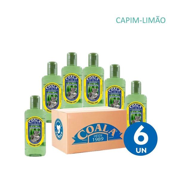 Imagem de Kit 6 Limpador Concentrado Perfumado de Ambientes Capim Limão Coala 120ml