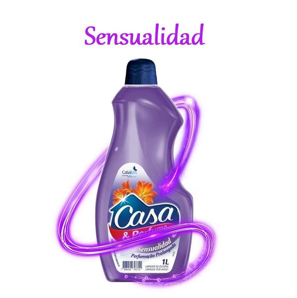 Kit 6 Limpador Sensualidad Casa e Perfume CasaKm 1L cada Imagem de Kit 6 Limpador Sensualidad Casa e Perfume CasaKm 1L cada