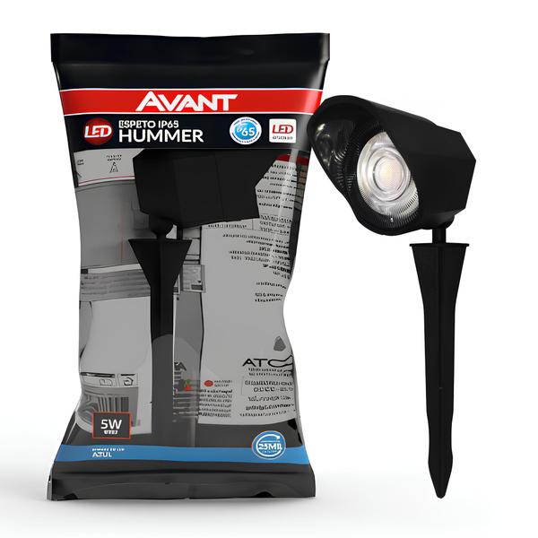 Imagem de Kit 6 Luminária Espeto Jardim 5W Led Azul Ip65 Bivolt Avant