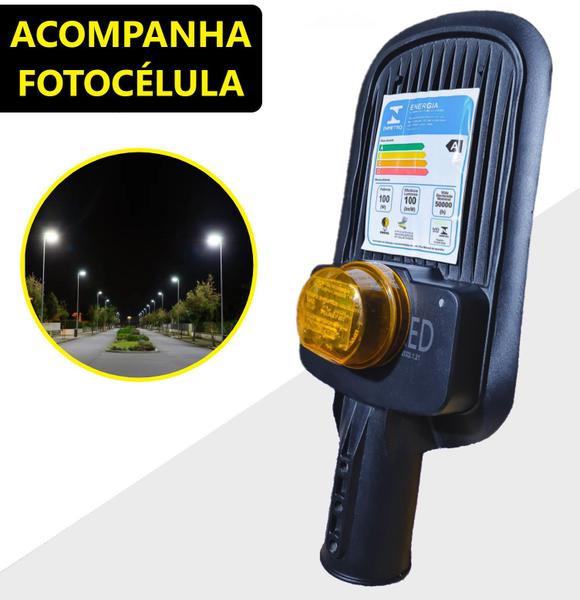 Imagem de Kit 6 Luminária Led Para Poste 200w Iluminação Publica Bivolt Ip66