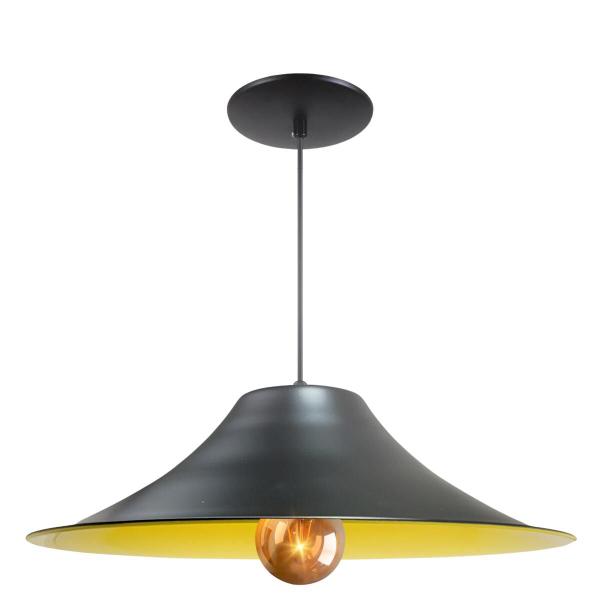 Kit 6 Luminária Pendente Chapéu Chinês Com Interior Amarelo Com Fiação 110/220v - Luminárias Navarro Imagem de Kit 6 Luminária Pendente Chapéu Chinês Com Interior Amarelo Com Fiação 110/220v