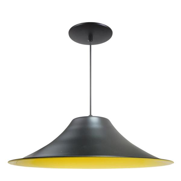 Kit 6 Luminária Pendente Chapéu Chinês Com Interior Amarelo Com Fiação 110/220v - Luminárias Navarro Imagem de Kit 6 Luminária Pendente Chapéu Chinês Com Interior Amarelo Com Fiação 110/220v