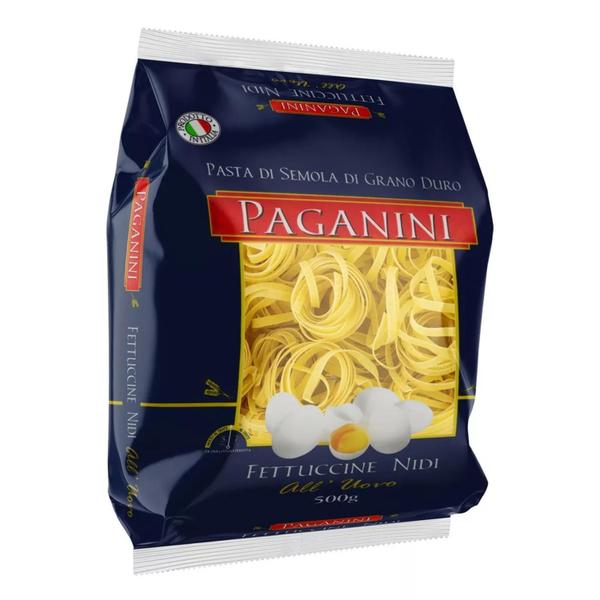 Imagem de Kit 6 Macarrão Fettuccine Nidi Com Ovos Paganini 500G Italia