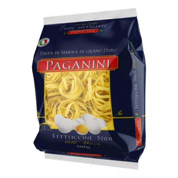 Imagem de Kit 6 Macarrão Fettuccine Nidi Com Ovos Paganini 500G Italia