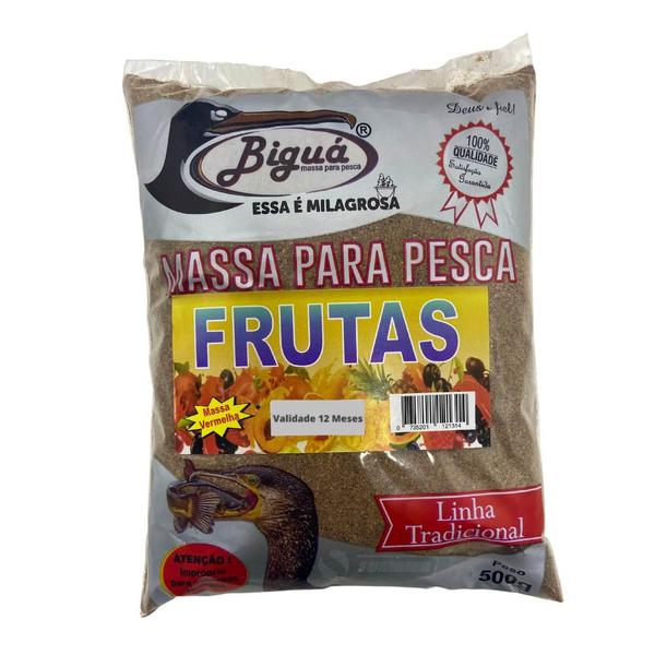 Imagem de Kit 6 Massa Para Pesca Bigua 500g Melhores Sabores Pesqueiro