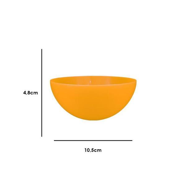 Imagem de Kit 6 Mini Bowl Amarelo 240Ml Plástico Premium