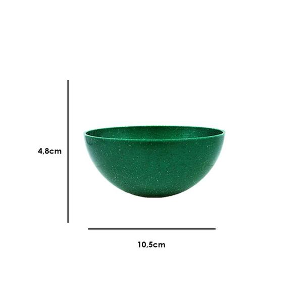 Imagem de Kit 6 Mini Bowl Fibra Madeira Green Colors Verde 240Ml
