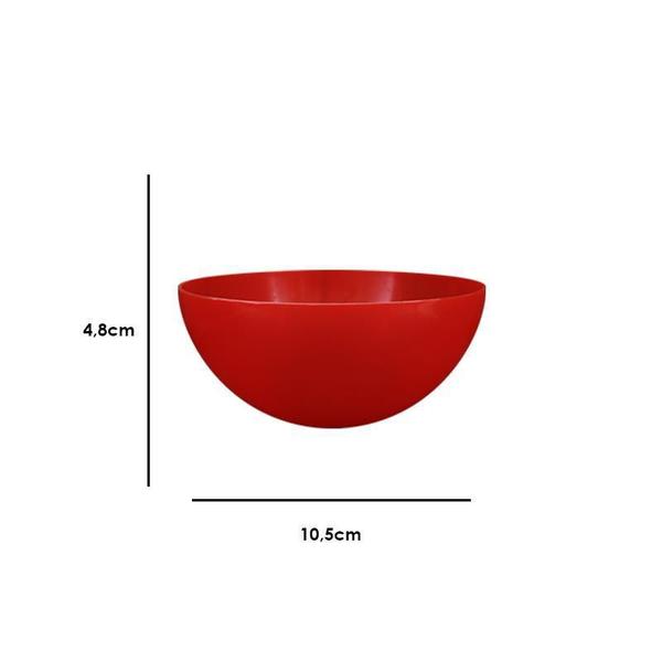 Imagem de Kit 6 Mini Bowl Vermelho 240Ml Plástico Premium