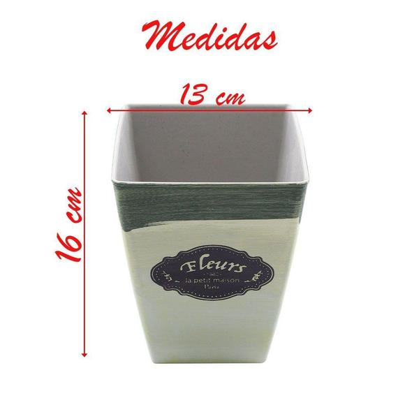 Imagem de Kit 6 Mini Vasos De Planta Cachepot Estampados Decorados 16cm