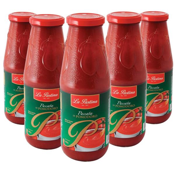 Imagem de Kit 6 Molho Passata Italiana La Pastina 680G