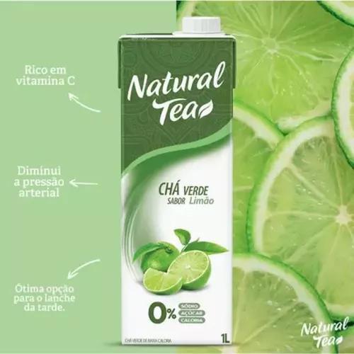 Imagem de Kit 6 Natural Tea Chá Verde De Limão 1 Litro