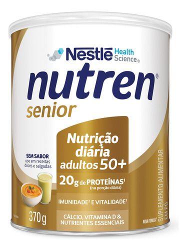 Imagem de Kit 6 Nutren Senior Suplemento Pó Nestlé Sem Sabor Lata 370g