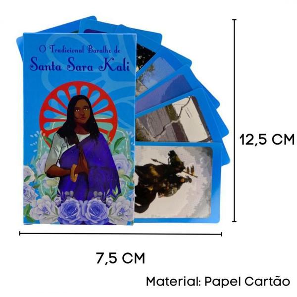 Imagem de Kit 6 O Tradicional Baralho Santa Sara Kali 36 Cartas Pla