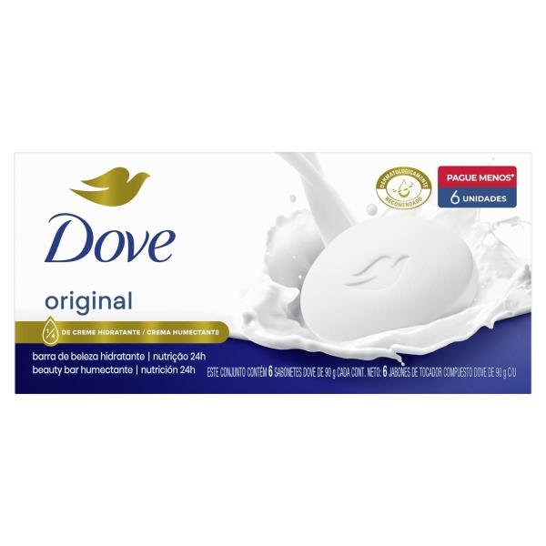 Imagem de Kit 6 Packs Sabonete Dove Original 6 unidades