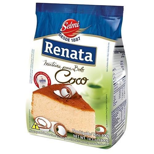 Kit 6 Pacotes De Mistura Para Bolo De Coco Renata 400G Imagem de Kit 6 Pacotes De Mistura Para Bolo De Coco Renata 400G