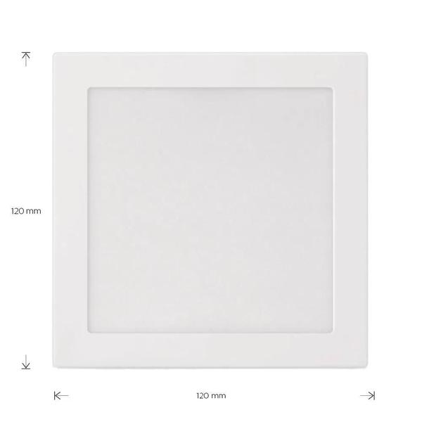 Imagem de KIt 6 Painel Plafon Spot Embutir 6W 3000K Luz Quente Philips