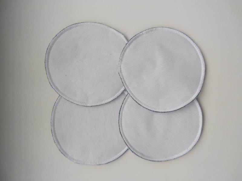 Imagem de kit 6 pares Absorvente Ecológico Reutilizável de Pano para Seios  (12 UNIDADES 3 PAR)100% Algodão amamentação