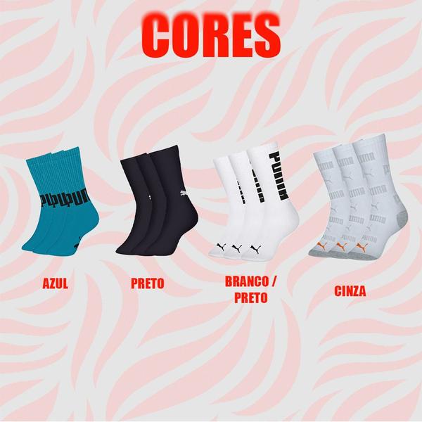 Kit 6 Pares De Meias Masculina Cano Longo Atoalhada Modelo Esportiva Sport - Selene Imagem de Kit 6 Pares De Meias Masculina Cano Longo Atoalhada Modelo Esportiva Sport