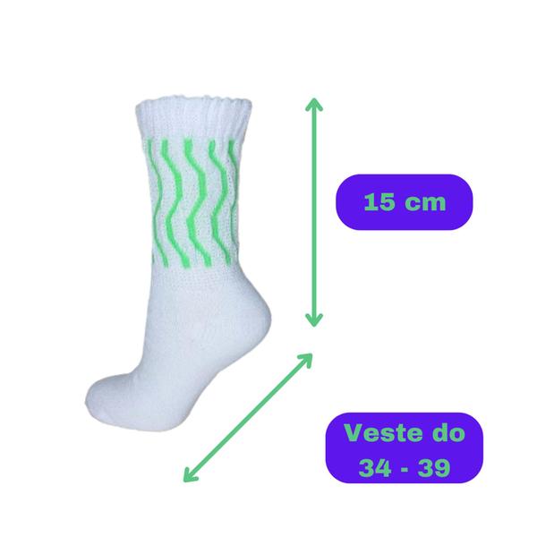 Kit 6 Pares Meião Academia Aeróbica Frisada Fitness Feminina Algodão Adulto - Ferreira Imagem de Kit 6 Pares Meião Academia Aeróbica Frisada Fitness Feminina Algodão Adulto
