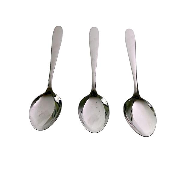 Imagem de Kit 6 Pçs Colher De Mesa Sopa Inox Jogo Talheres Cozinha Restaurante Buffet