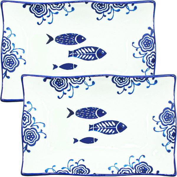Kit 6 Petisqueiras Bowl Pequena Travessa Oceano Peixe 200ml - Gici Casa Imagem de Kit 6 Petisqueiras Bowl Pequena Travessa Oceano Peixe 200ml