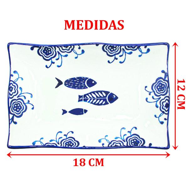 Kit 6 Petisqueiras Bowl Pequena Travessa Oceano Peixe 200ml - Gici Casa Imagem de Kit 6 Petisqueiras Bowl Pequena Travessa Oceano Peixe 200ml